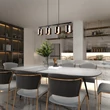 Pendul Trio JASON metal, plastic, negru, bronz, E14 - Trio-R36304064