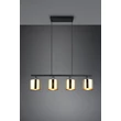 Pendul Trio JASON metal, plastic, negru, auriu, E14 - Trio-R36304079