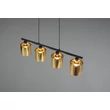 Pendul Trio JASON metal, plastic, negru, auriu, E14 - Trio-R36304079