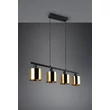 Pendul Trio JASON metal, plastic, negru, auriu, E14 - Trio-R36304079
