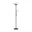 Lampadar Trio GERRY metal, sticla, rugina, alb, E27+E14 - R40063124