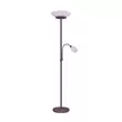 Lampadar Trio GERRY metal, sticla, rugina, alb, E27+E14 - R40063124