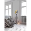 Lampadar  Trio CHEWY metal, negru, auriu, E27 - R40181032