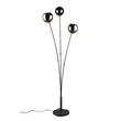 Lampadar Trio SHELDON metal, sticla, negru, multicolor, E14 - R41303017