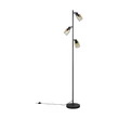 Lampadar  Trio CADIZ metal, sticla, negru, chihlimbar, E14 - R41783032