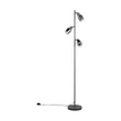 Lampadar  Trio CADIZ metal, sticla, negru, antracit, E14 - R41783042