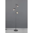 Lampadar  Trio CADIZ metal, sticla, negru, antracit, E14 - R41783042