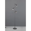 Lampadar  Trio CADIZ metal, sticla, negru, antracit, E14 - R41783042