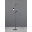Lampadar  Trio CADIZ metal, sticla, negru, antracit, E14 - R41783042