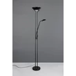 Lampadar Trio SPOCK, metal, sticla, negru, alb, LED, 19W+5W, 2200lm+500lm, 3000K - Trio-R42292132