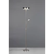 Lampadar  Trio PALERMO metal, nichel, LED, 5W+18W, 3000-4000-6500K, 500+2000Lm - R45741107