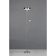 Lampadar  Trio PALERMO metal, nichel, LED, 5W+18W, 3000-4000-6500K, 500+2000Lm - R45741107