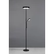 Lampadar  Trio PALERMO metal, negru, LED, 5W+18W, 3000-4000-6500K, 500+2000Lm - R45741132