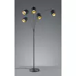 Lampadar Trio TOMMY metal, tesatura, negru, E14 - R46330579