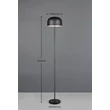 Lampadar  Trio JEFF metal, negru, LED, 2.5W, 3000K, 250Lm - R49151132