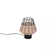 Veioza Trio BORKA metal, rattan, negru, natural, E27 - R51261036