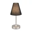 Veioza Trio KENNY metal, textil, nichel, negru, LED, 1.5W, 3000K, 140Lm - R53621102
