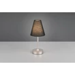 Veioza Trio KENNY metal, textil, nichel, negru, LED, 1.5W, 3000K, 140Lm - R53621102