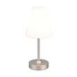 Veioza Trio KENNY metal, textil, nichel, alb, LED, 1.5W, 3000K, 140Lm - R53621107
