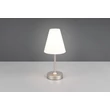 Veioza Trio KENNY metal, textil, nichel, alb, LED, 1.5W, 3000K, 140Lm - R53621107