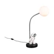 Veioza Trio ARM metal, plastic, negru, alb, LED, 1.5W, 2700K, 100Lm - R53801102