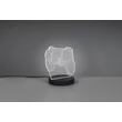 Lampa decor Trio JOY plastic, negru, transparent, RGB-LED, 1.5W - R53881102