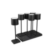 Veioza exterioara Trio FERNANDEZ plastic, negru, LED, 2700K-4000K-6000K, 6x1.5W, 6x130lm, IP54 - R54096632