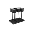 Veioza exterioara Trio FERNANDEZ plastic, negru, LED, 2700K-4000K-6000K, 6x1.5W, 6x130lm, IP54 - R54096632