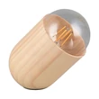 Veioza Trio NARA lemn, maro, transparent, E27 - R56311030