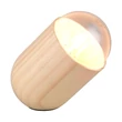 Veioza Trio NARA lemn, maro, transparent, E27 - R56311030
