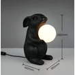 Veioza Trio RABBIT plastic, negru, alb, G9 - R56511002