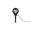 Lampa decor exterior Trio BOLO plastic, negru, fumuriu, E27, IP44 - R57042054