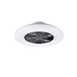 Lampa cu ventilator Trio VISBY plastic, crom, alb, LED, 3000K-6500K, 39.6W, 3900lm - R62402106