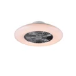 Lampa cu ventilator Trio VISBY plastic, crom, alb, LED, 3000K-6500K, 39.6W, 3900lm - R62402106