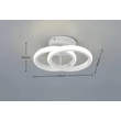 Plafoniera Trio KASIA  metal, plastic, alb, LED, 7W, 4000K, 850Lm - R63531131