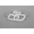 Plafoniera Trio KASIA  metal, plastic, alb, LED, 7W, 4000K, 850Lm - R63531931