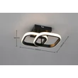 Plafoniera Trio KASIA  metal, plastic, alb, negru, LED, 7W, 3000K, 800Lm - R63531932