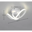 Plafoniera Trio RUSA metal, plastic, alb, LED, 7W, 4000K, 900Lm - R63541131