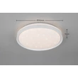 Plafoniera Trio SOLIT metal, plastic, alb, RGB-LED, 14W, 2700-6500K, 1800Lm - R63581131
