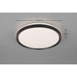 Plafoniera Trio SOLIT metal, plastic, alb, negru,  RGB-LED, 14W, 2700-6500K, 1800Lm - R63581132