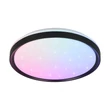 Plafoniera Trio SOLIT metal, plastic, alb, negru,  RGB-LED, 14W, 2700-6500K, 1800Lm - R63581132