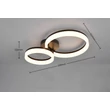 Plafoniera Trio SCOPE plastic, alb, negru, LED, 22W, 3000K, 2800Lm - R63601232