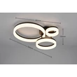 Plafoniera Trio SCOPE plastic, alb, negru, LED, 32W, 3000K, 4000Lm - R63601332