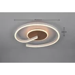 Plafoniera Trio CALLE  metal, plastic, alb, maro, LED, 21W, 2300-3000-4000K, 2600Lm - R63631165