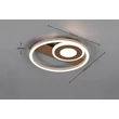 Plafoniera Trio HORUS metal, plastic, alb, maro, LED, 22W, 3000K, 2500Lm - R63671165
