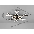 Plafoniera Trio POLLOCK metal, plastic, alb, negru, LED, 33W, 3000K, 3800Lm - R63691132