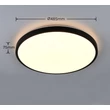 Plafoniera Trio SLOPE plastic, alb, negru, LED, 34W, 2700-6500K, 3900Lm - R63771932