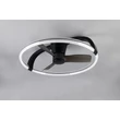 Corp de iluminat cu ventilator Trio STOCKHOLM plastic, negru, LED, 37W, 4300lm, 2700K-6500K - Trio-R64262132