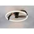 Corp de iluminat cu ventilator Trio STOCKHOLM plastic, negru, LED, 37W, 4300lm, 2700K-6500K - Trio-R64262132