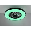 Corp de iluminat cu ventilator Trio LINKÖPING plastic, negru, LED, 45W, 5600lm, 2700K-6500K - Trio-R64462102